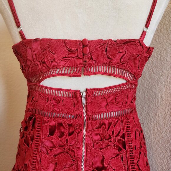 L'Atiste by Amy Red Lace Dress - Medium - Picture 4 of 6